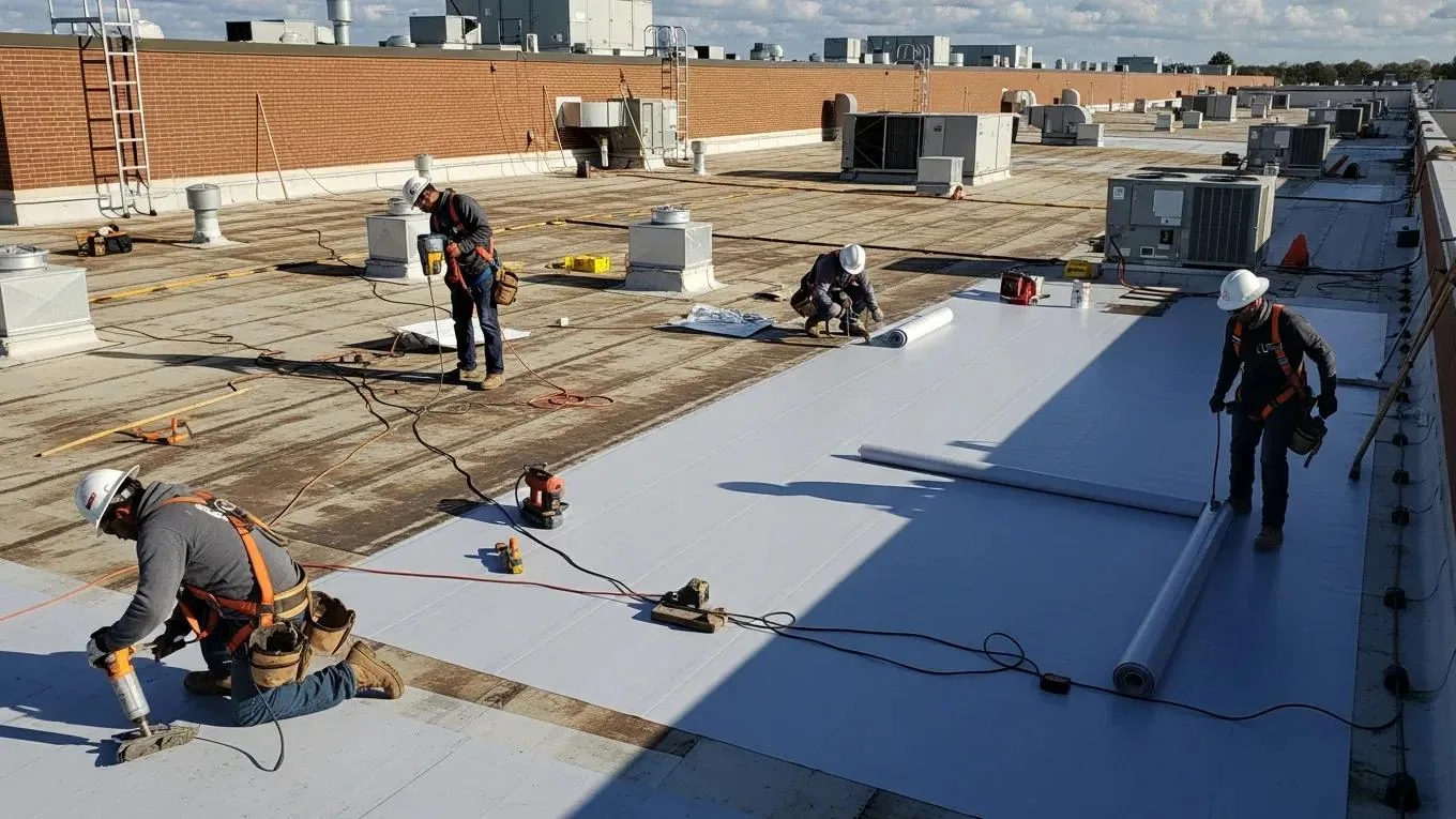 Commercial Heat and UV Roof Damage Repair in Missouri City, TX