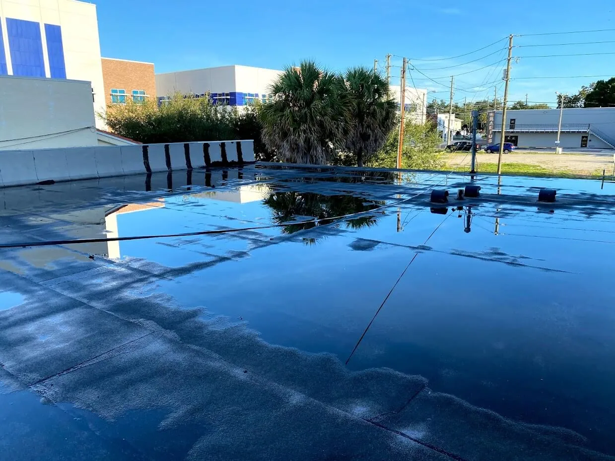 Commercial Ponding Water Roof Repair in Missouri City, TX